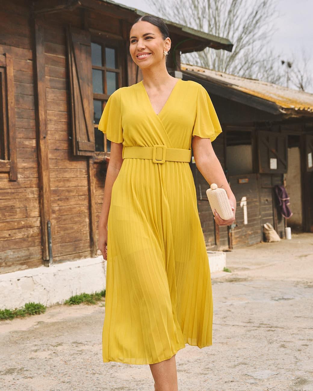Plissiertes Kleid Elodi