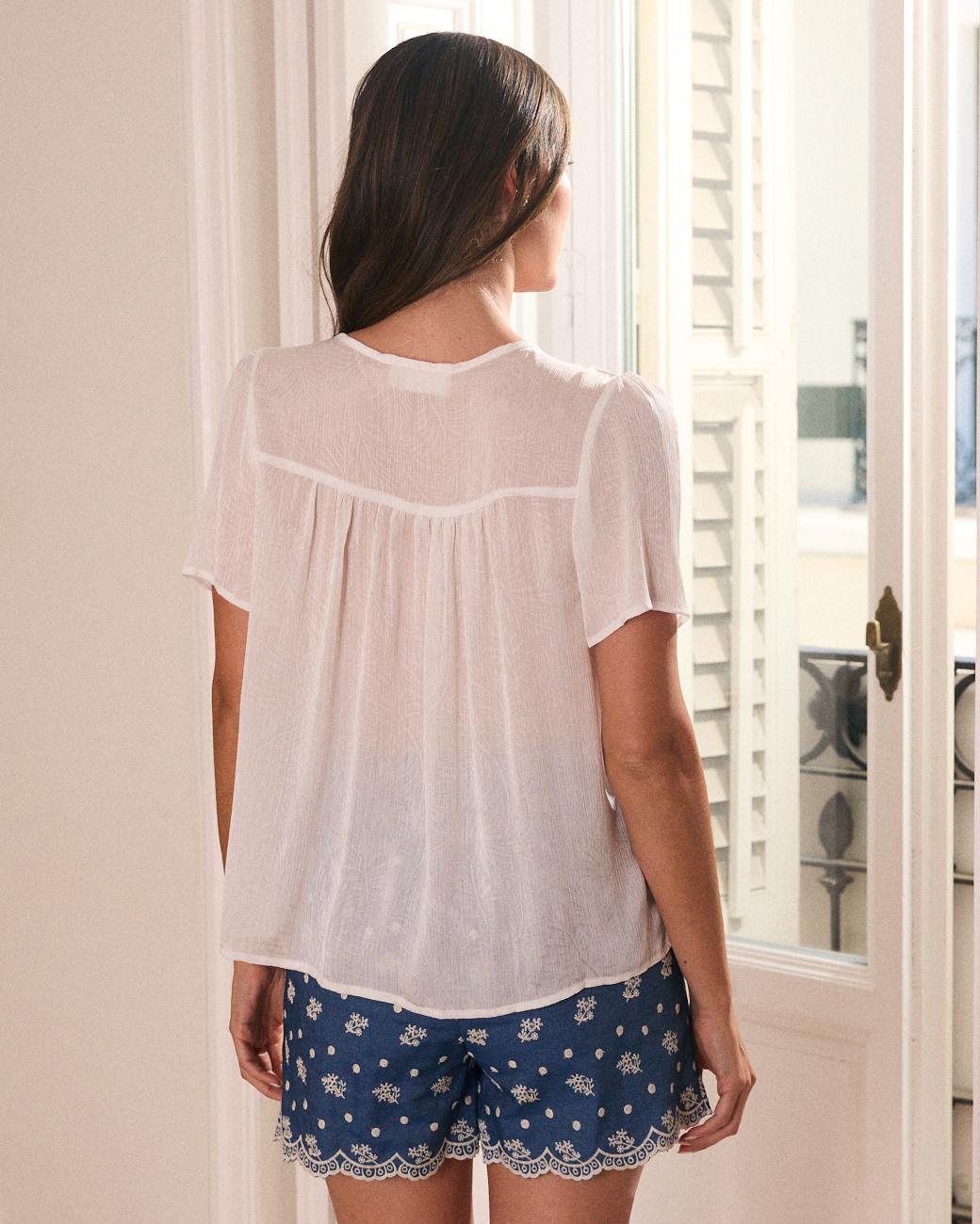 Weiße Bluse Carmina