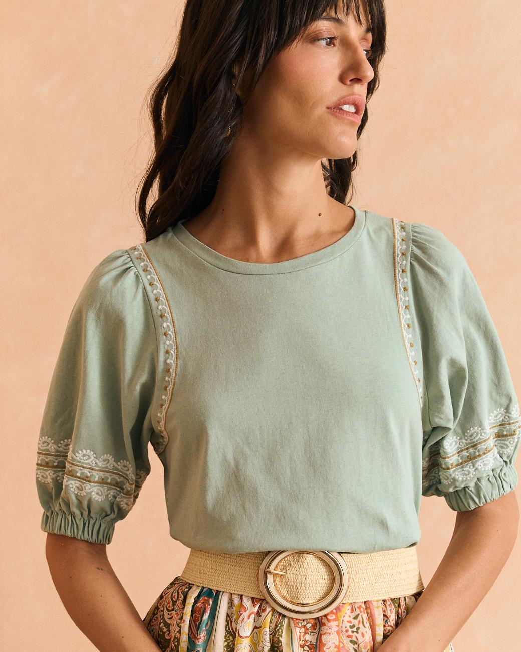 Besticktes T-Shirt Carlota