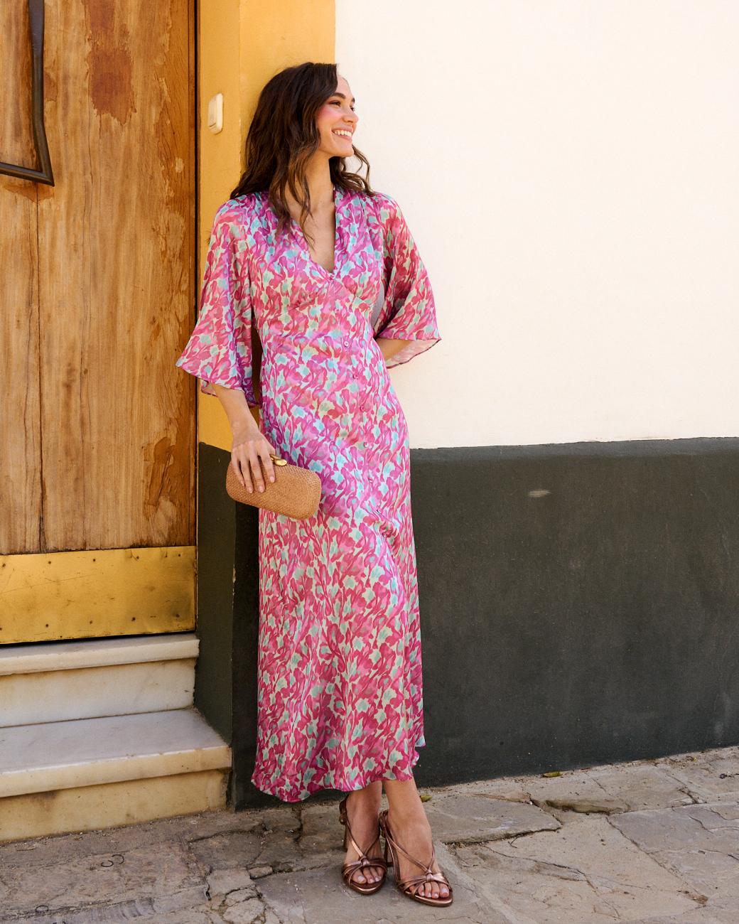 Bedrucktes Kleid Violeta