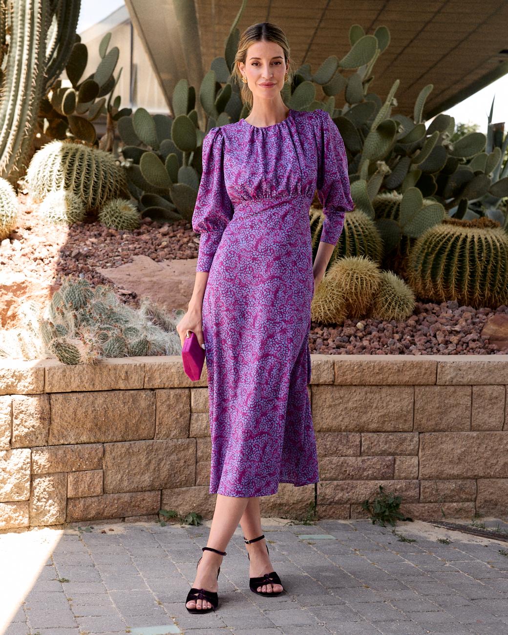 Lina bedrucktes Kleid