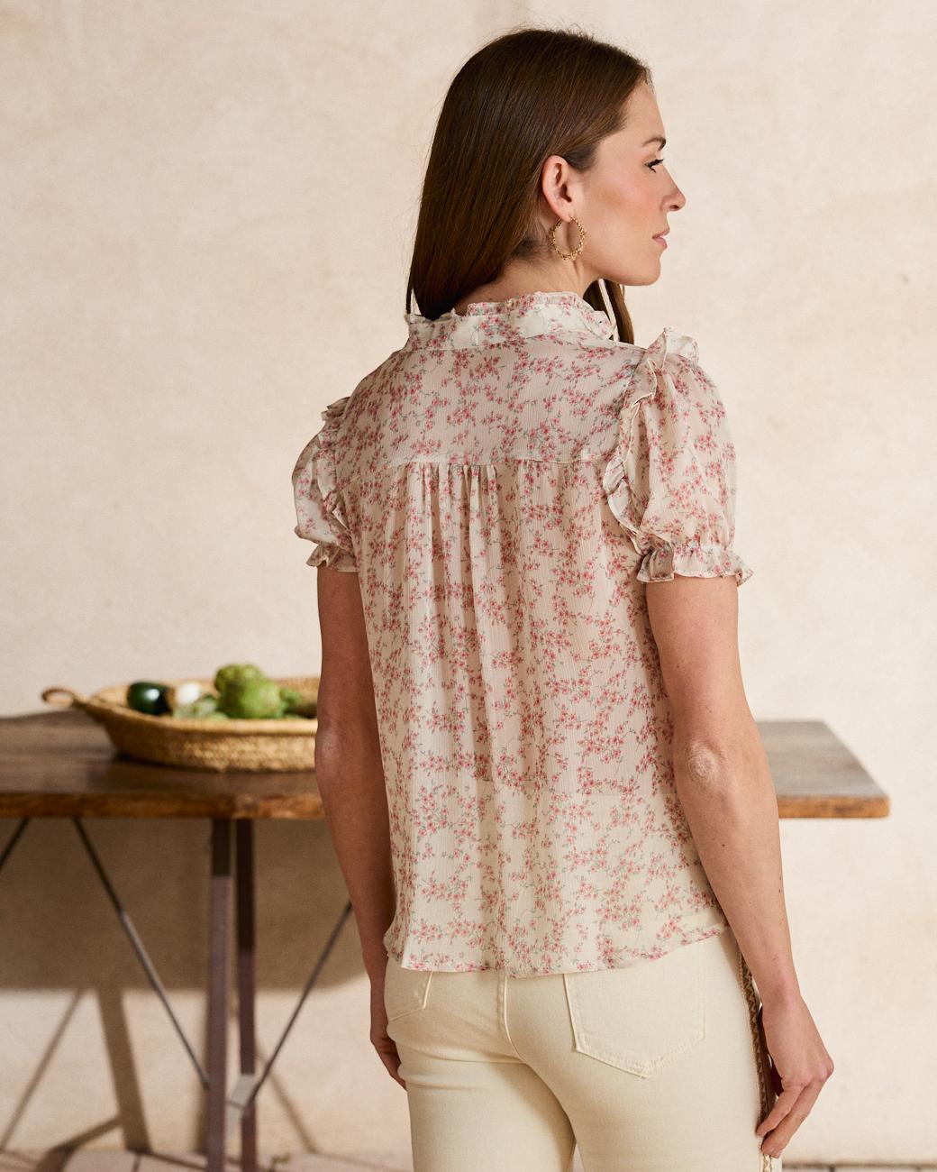 Bluse mit Blumen Jasmine