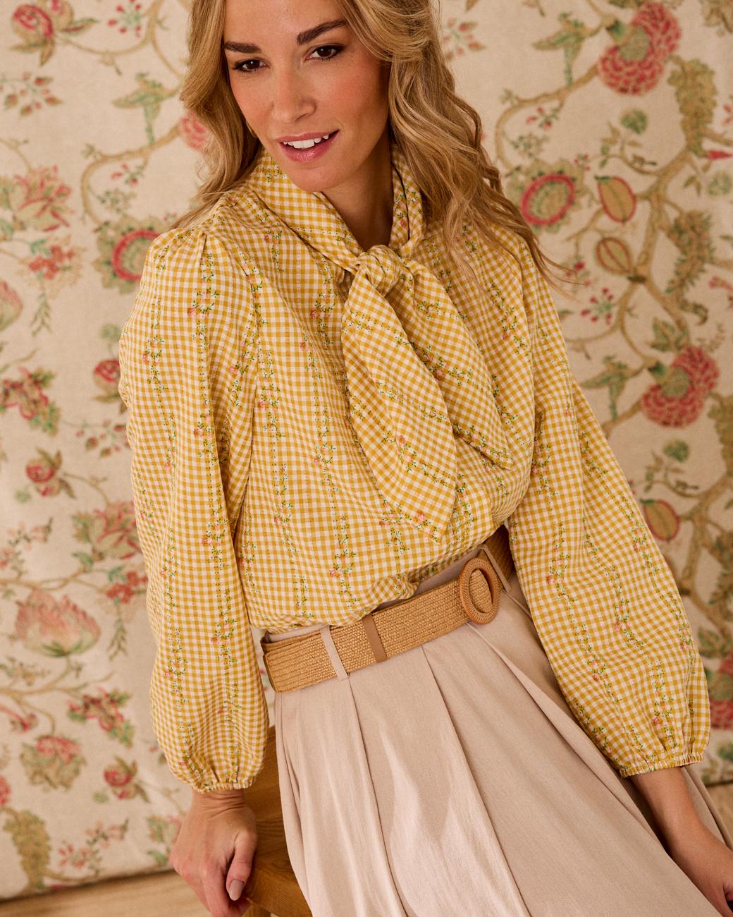 Floral bedrucktes Hemd Laura