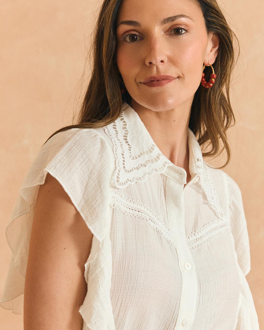 Bluse mit Kragen Beti