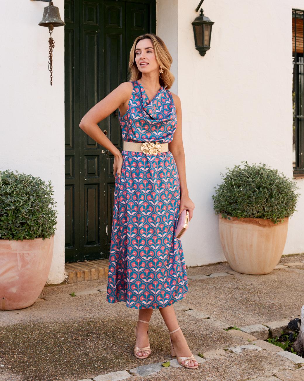 Bedrucktes Kleid Arianna