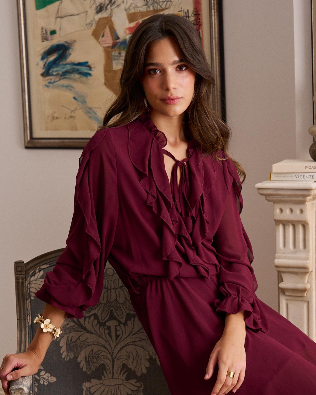 Kleid mit Volants Vivi