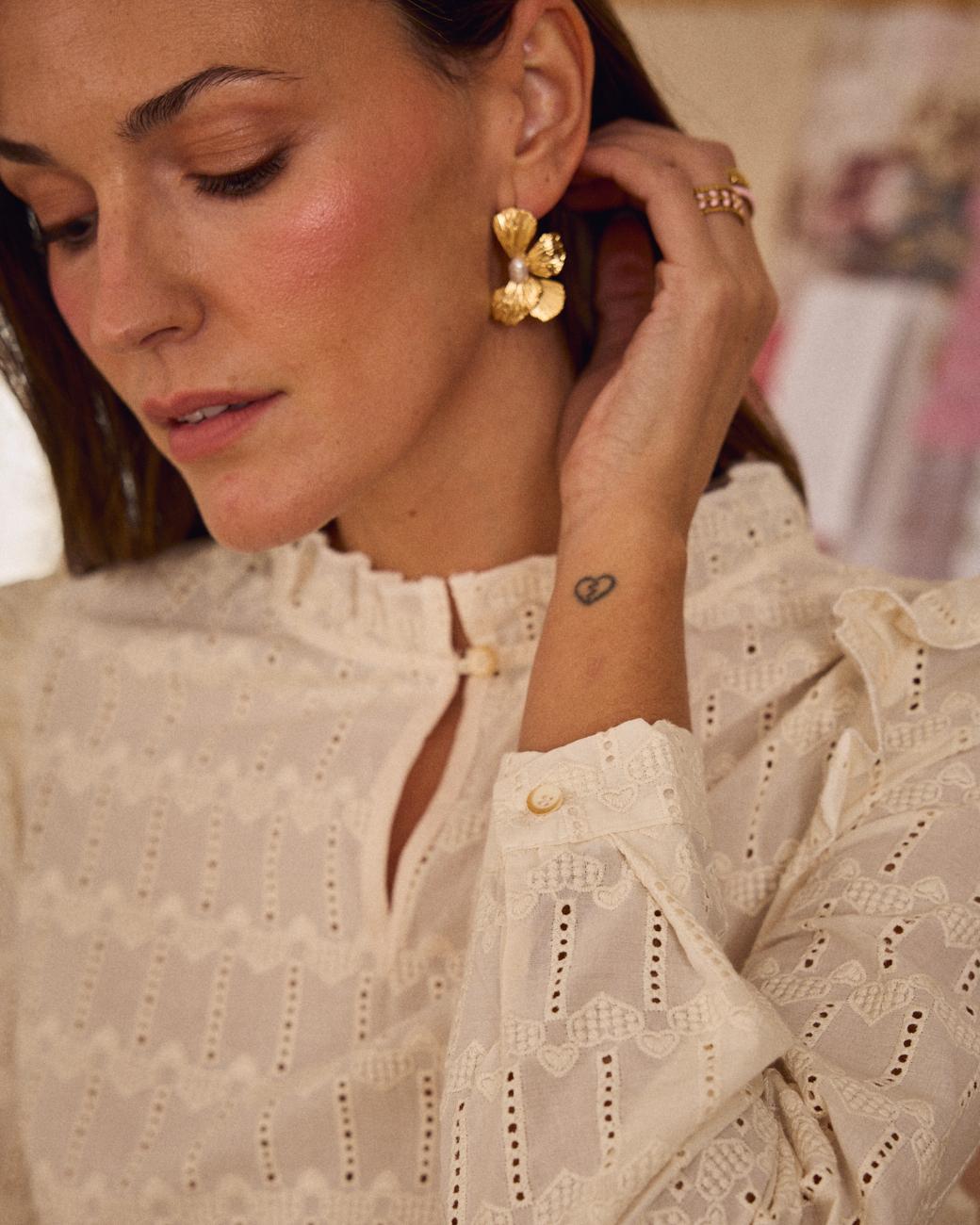 Bluse mit Herzen Aureline