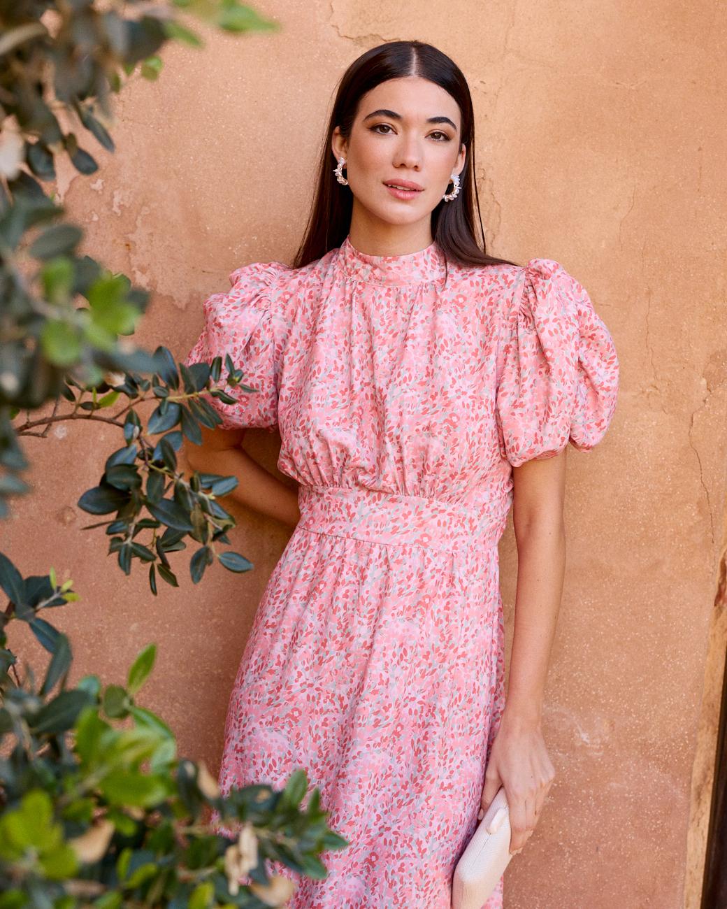 Kleid mit Blättern Sintra