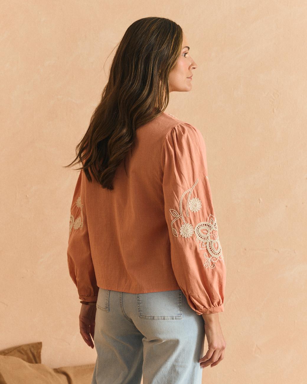 Bestickte Bluse Flavia