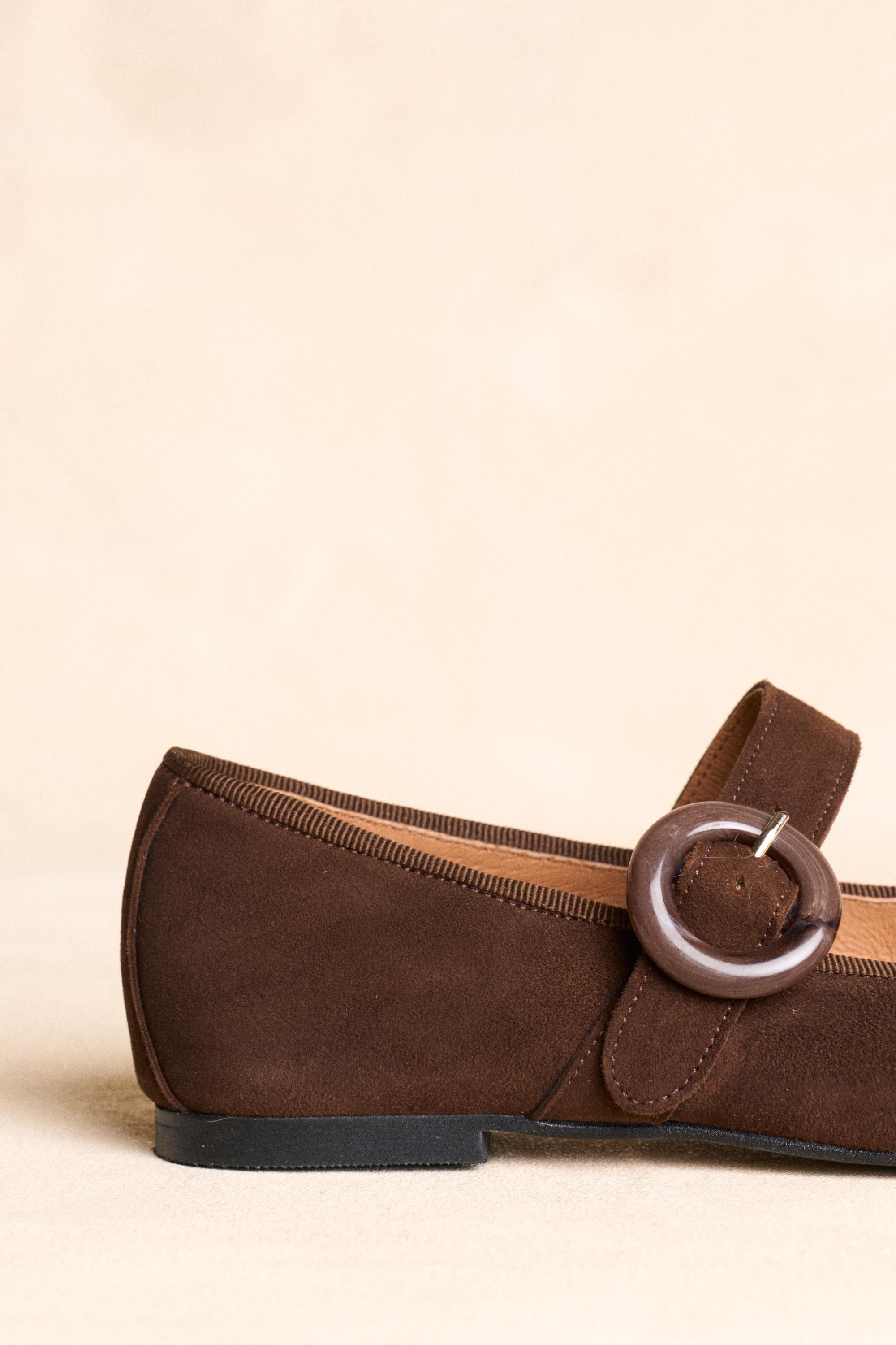 Braune Mary Janes Zenda