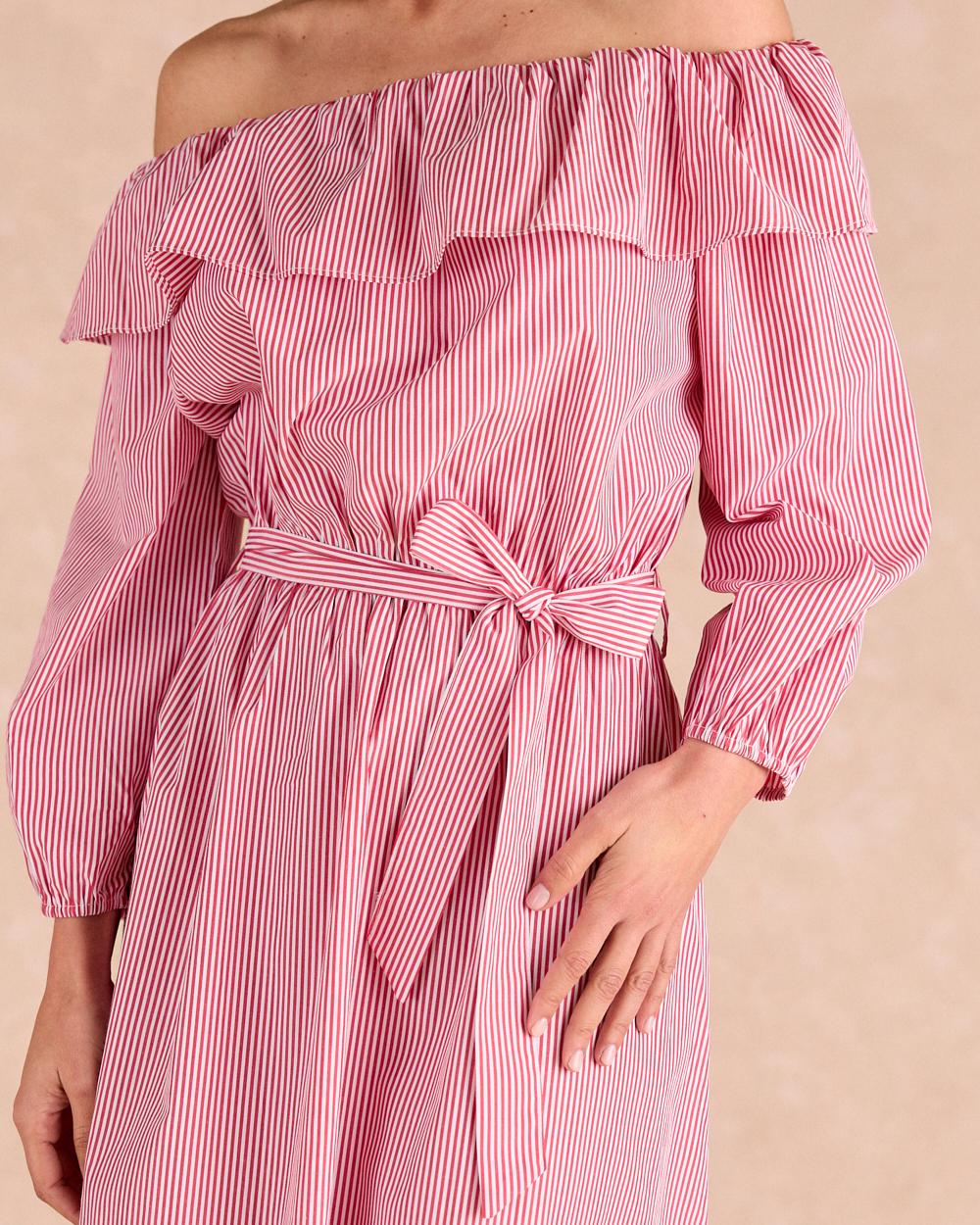 Midi-Kleid mit Streifen Nimia