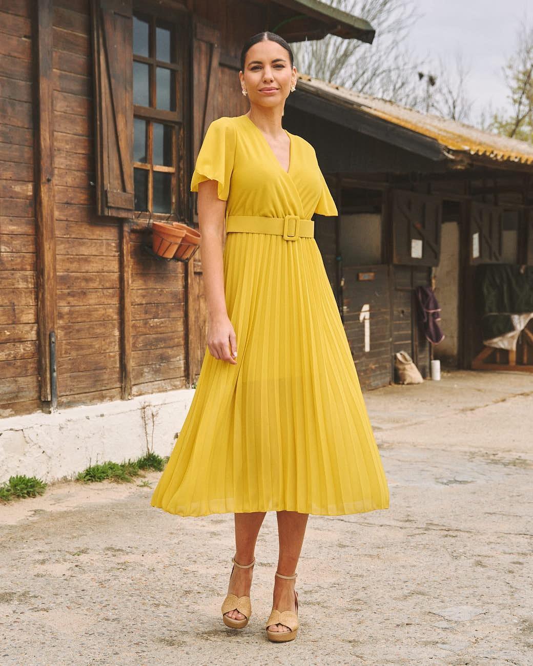 Plissiertes Kleid Elodi