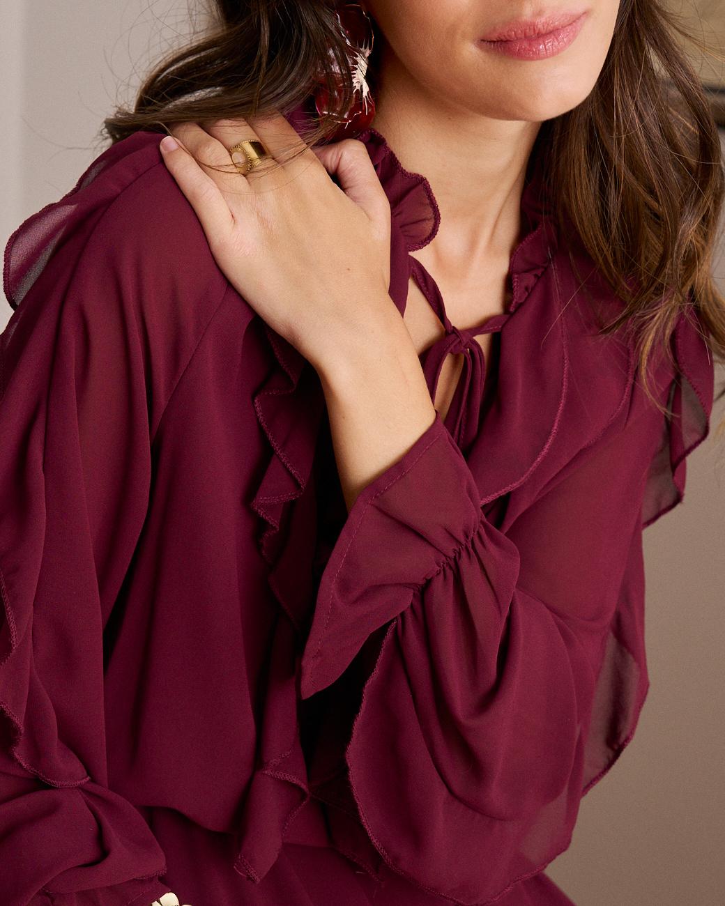 Kleid mit Volants Vivi