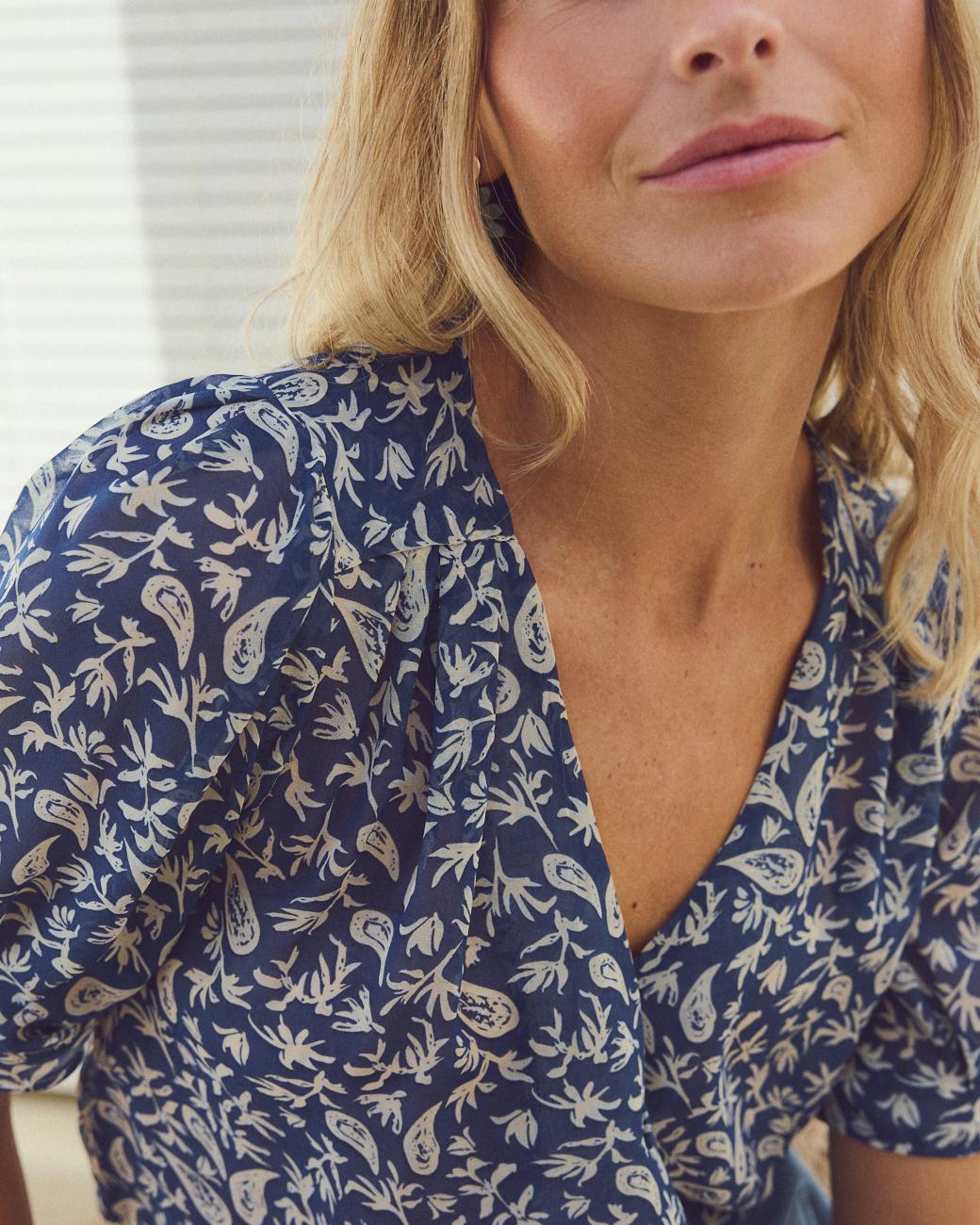 Bedruckte Bluse Raffaella