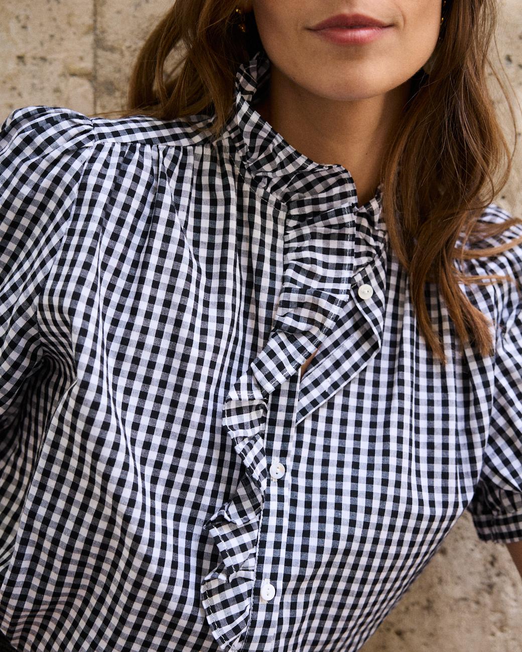 Vichy-Bluse Leira