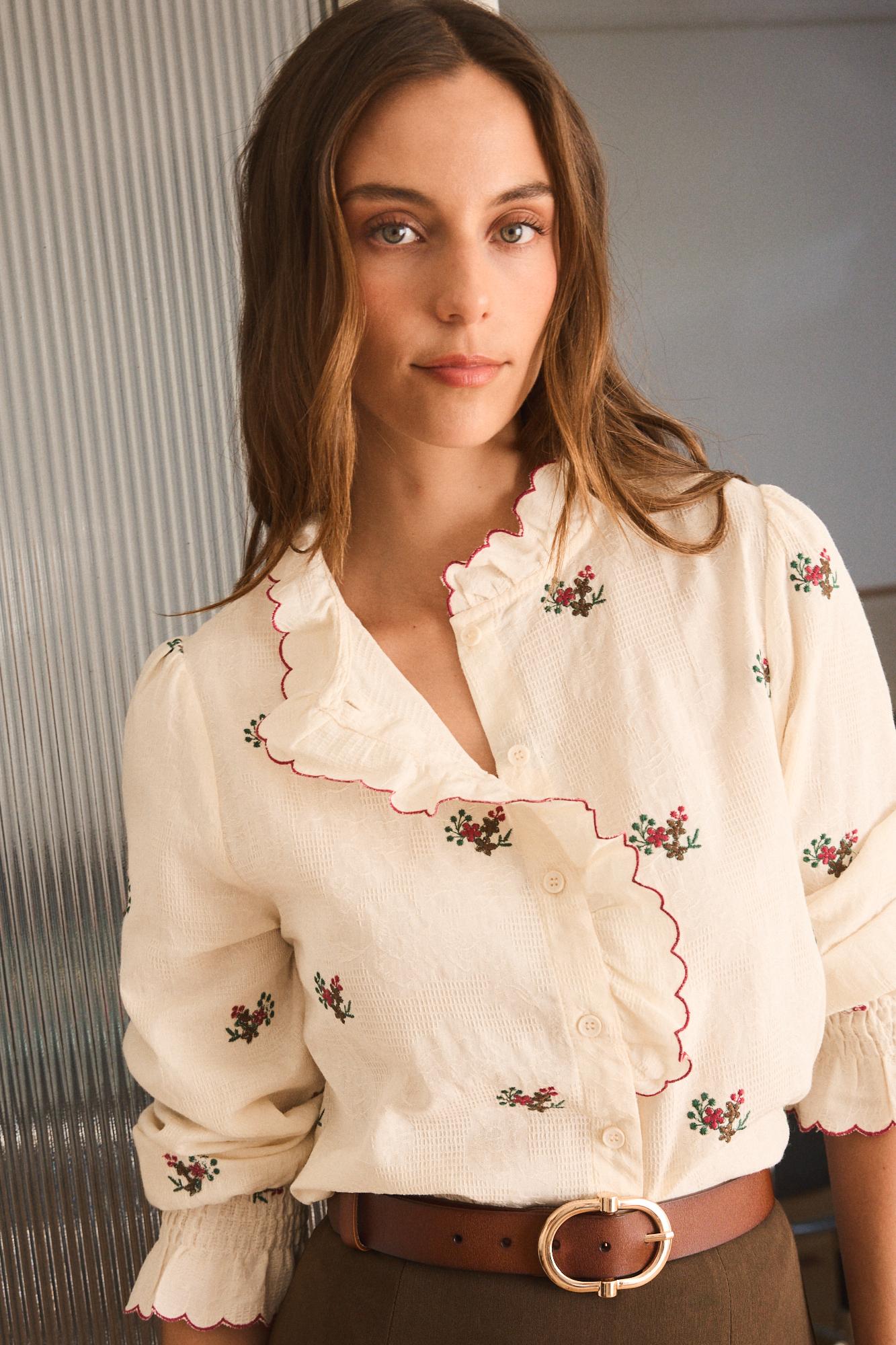 Blumenbluse Halo