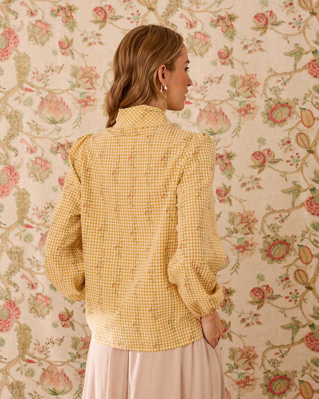 Floral bedrucktes Hemd Laura