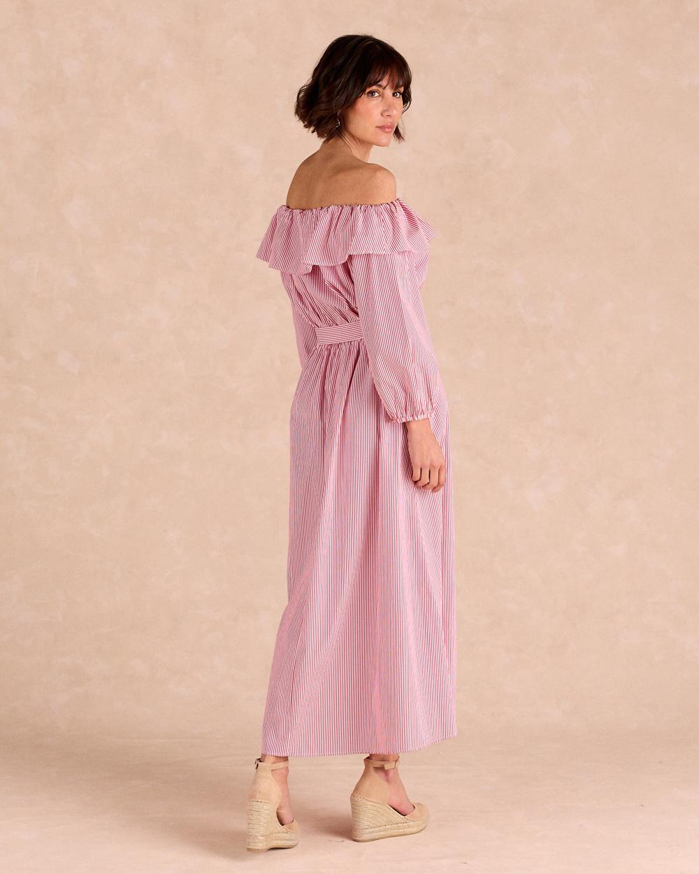 Midi-Kleid mit Streifen Nimia