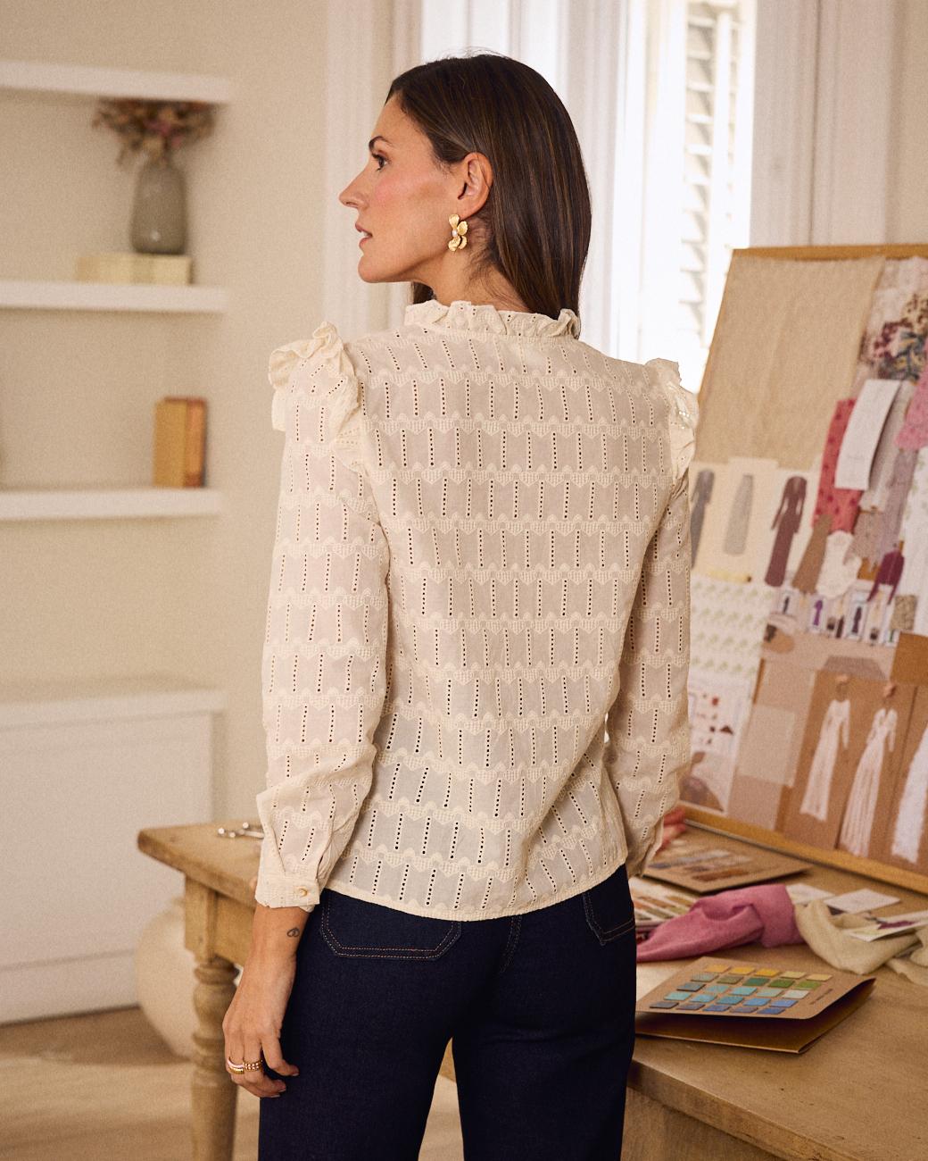Bluse mit Herzen Aureline