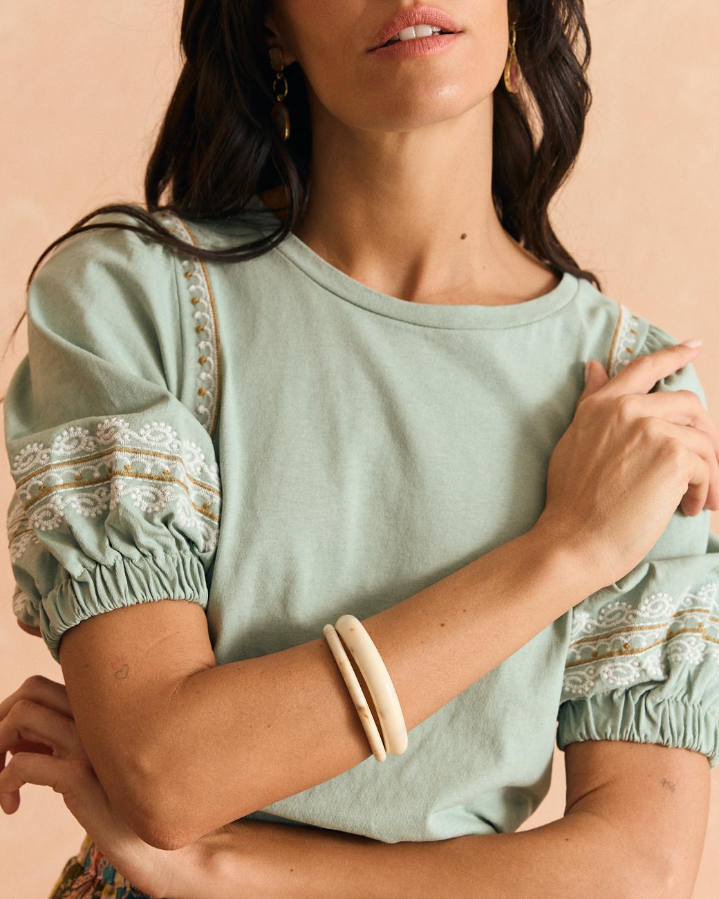 Besticktes T-Shirt Carlota