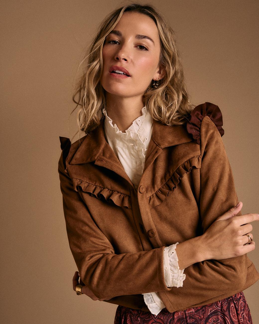 Jacke mit Volants Lita
