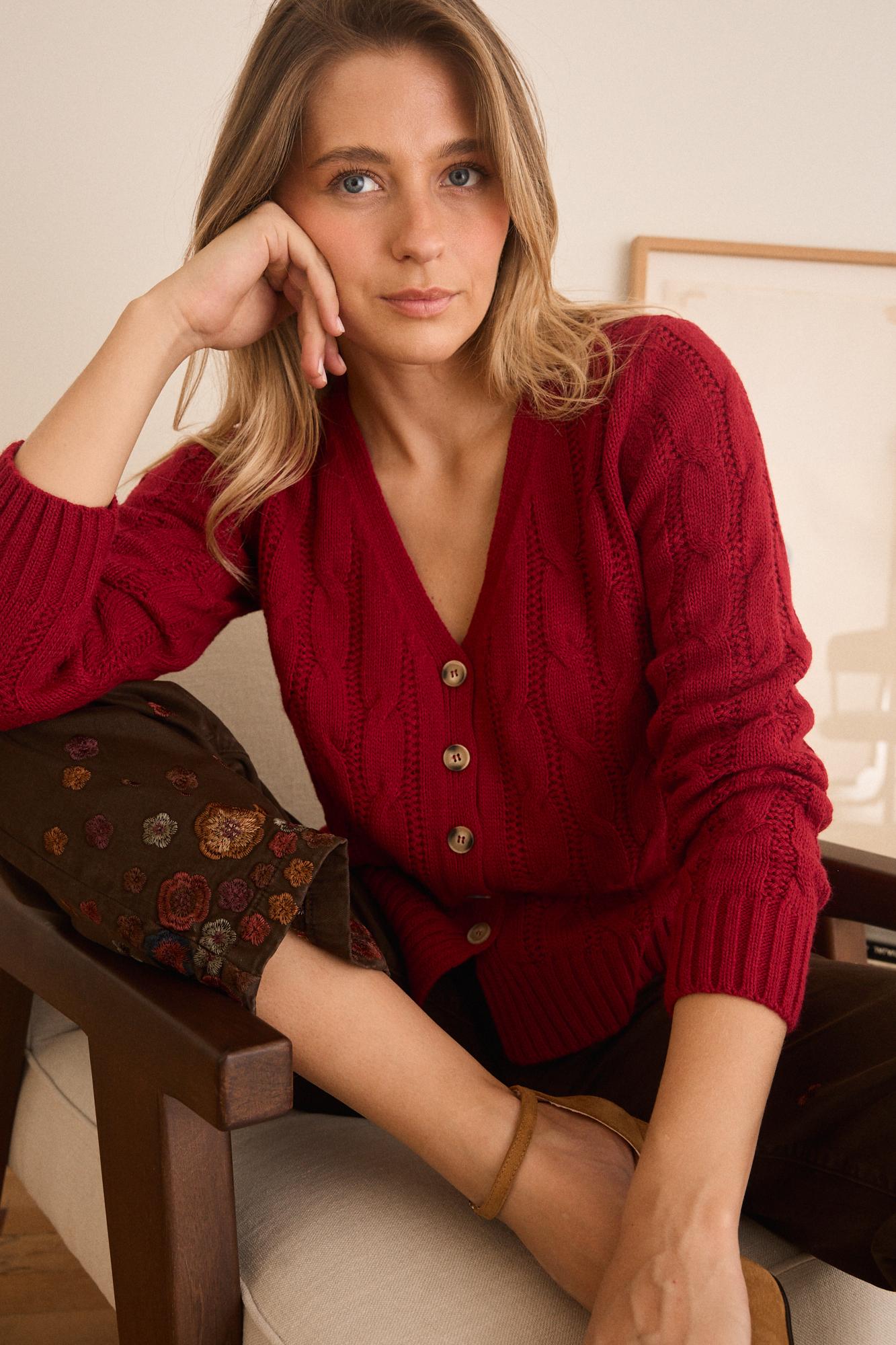 Cardigan mit Knöpfen Ingrid