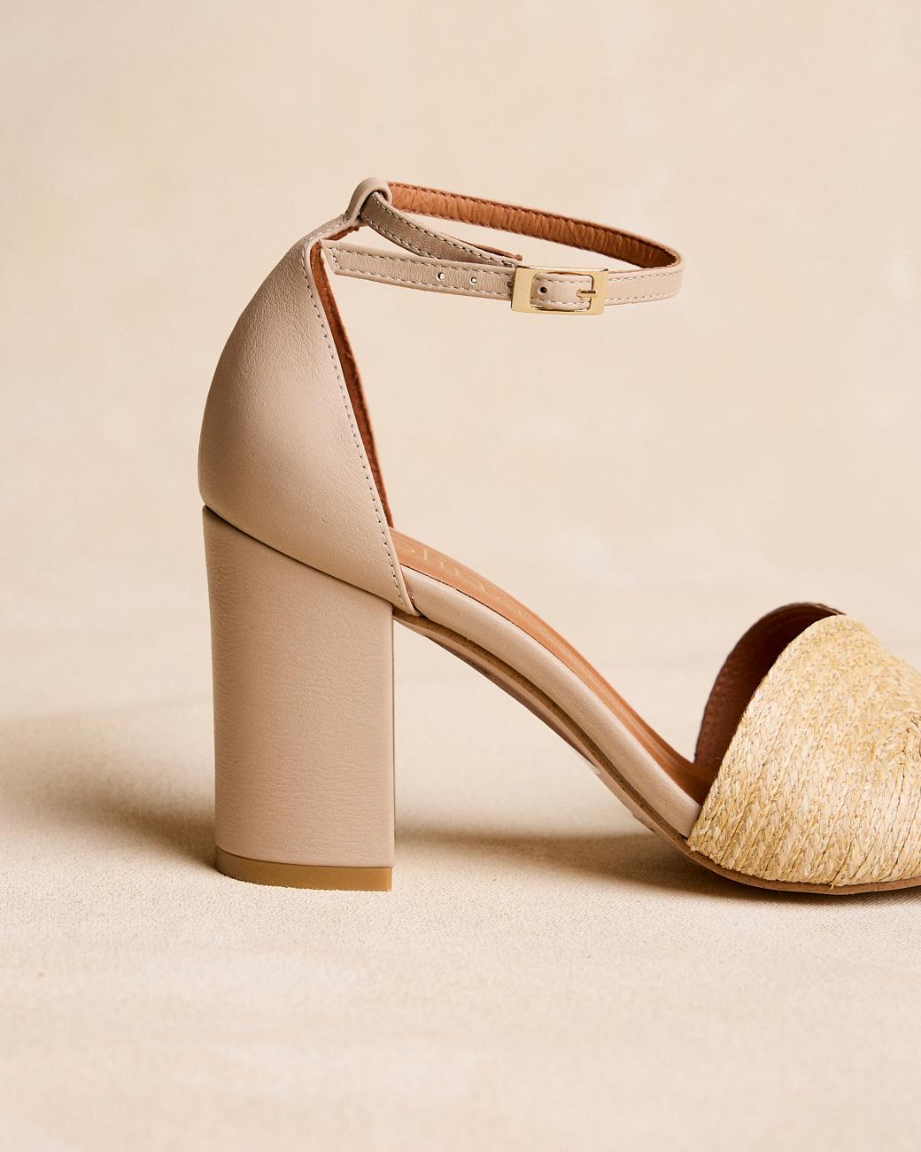 Raffia-Sandale Aless