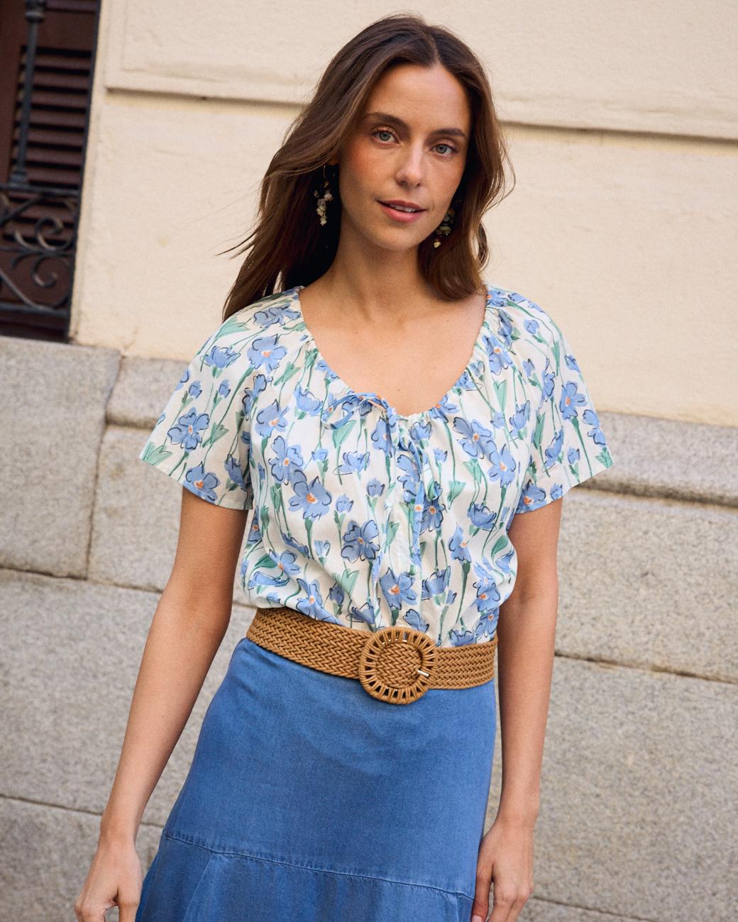 Bluse Blumen Freeda