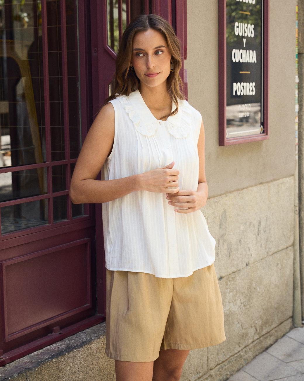 Bluse mit Kragen Bibi