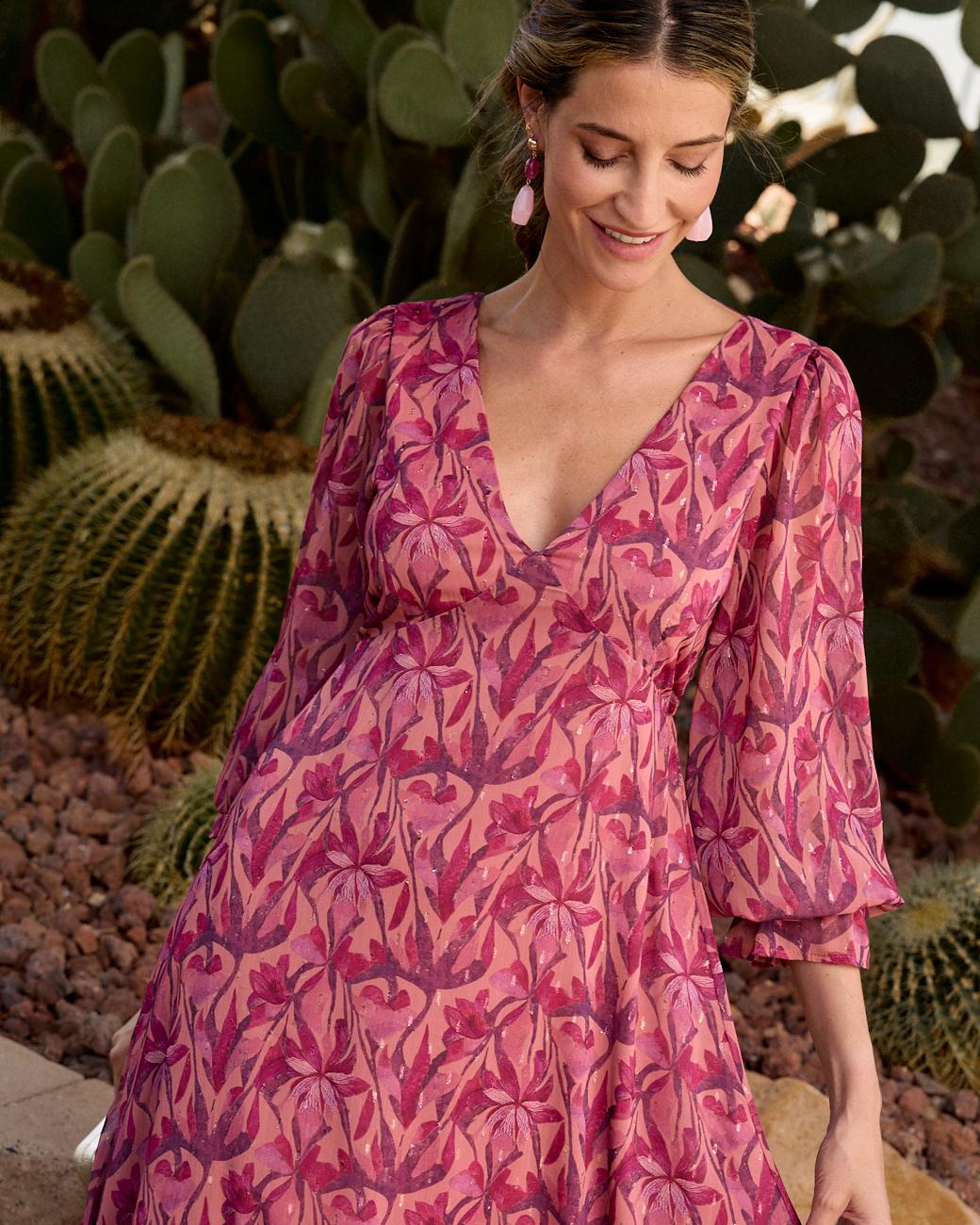 Bedrucktes Kleid Nima
