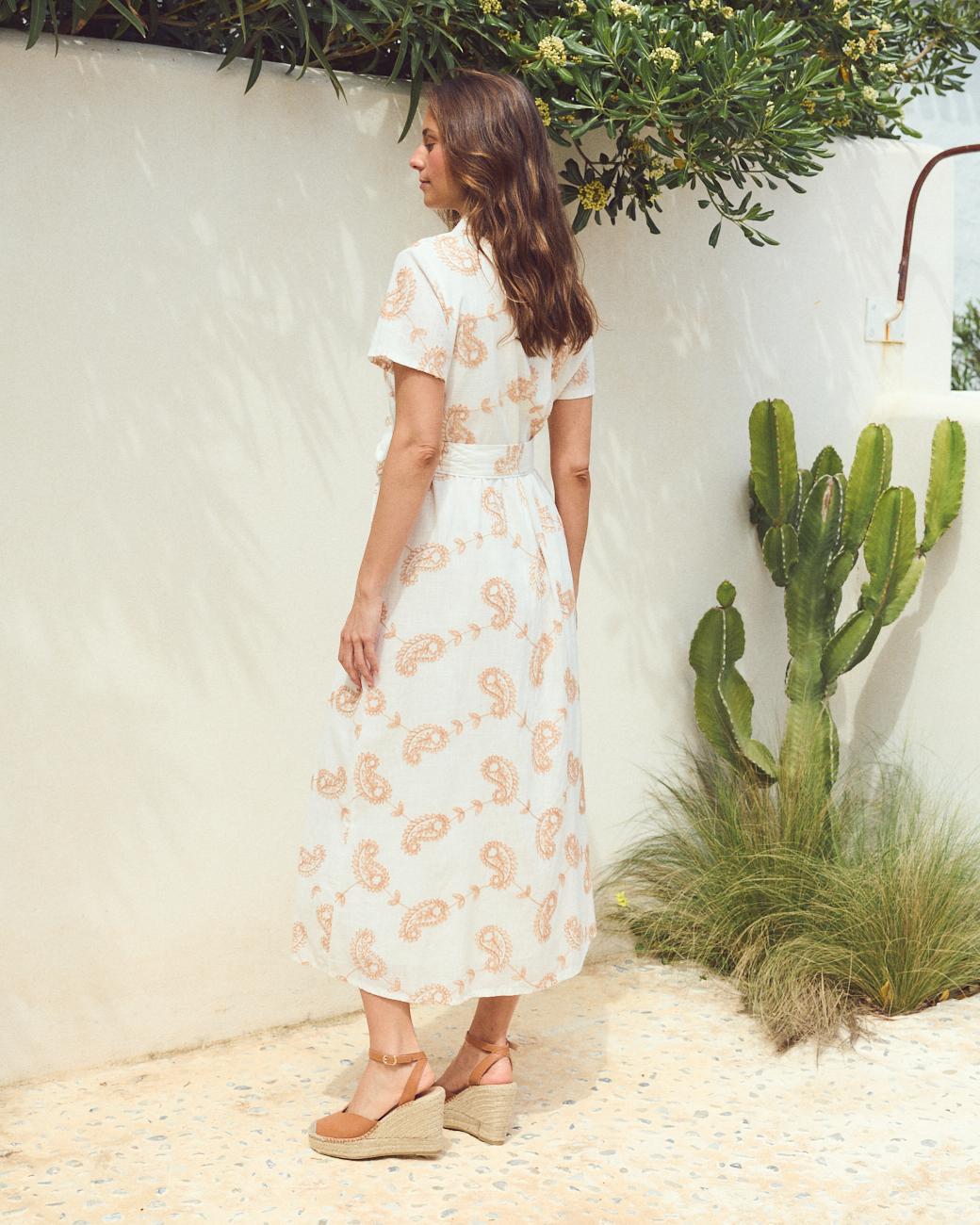 Einfarbiges Kleid Elaisa