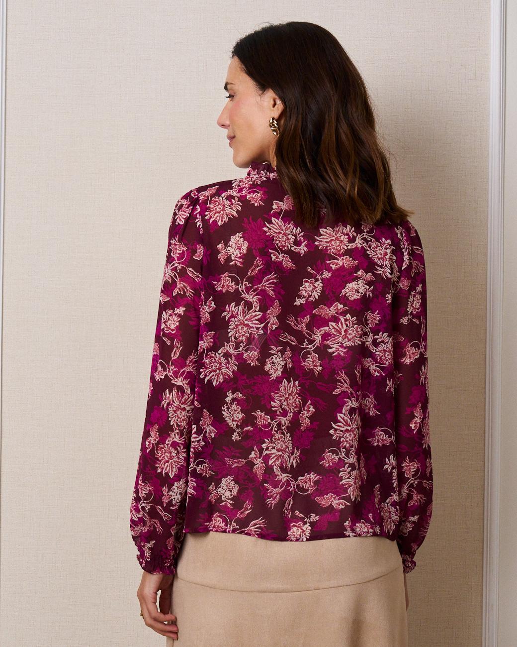 Bedruckte Bluse Neli
