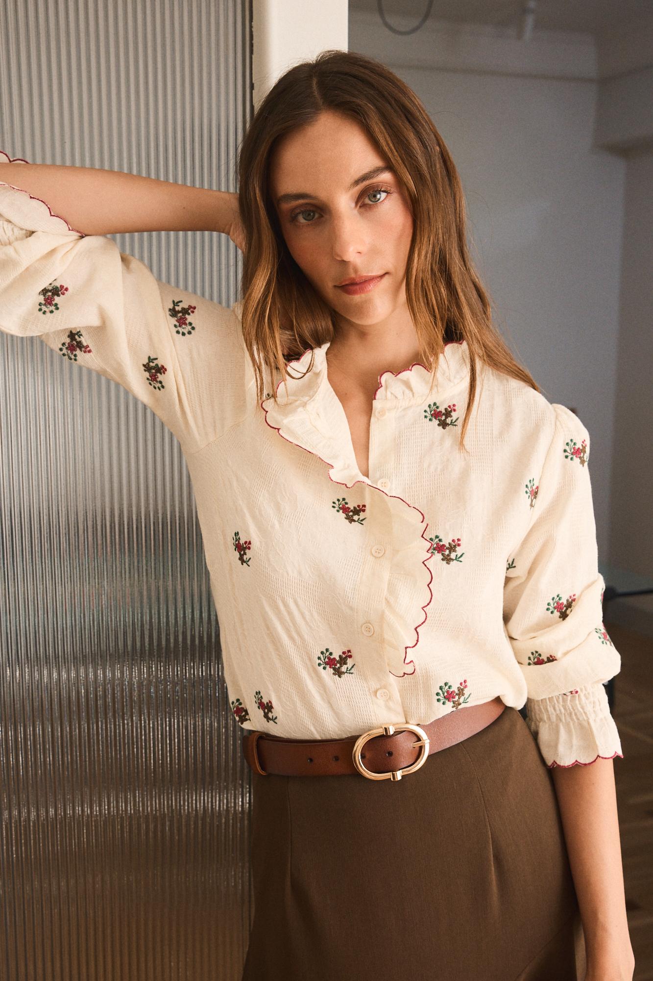 Blumenbluse Halo