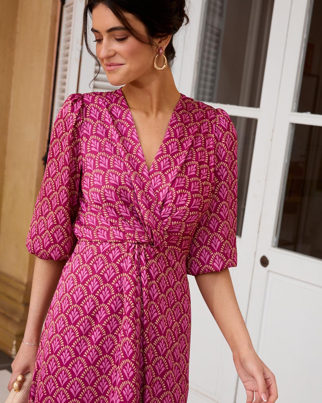 Bedrucktes Kleid Nerea