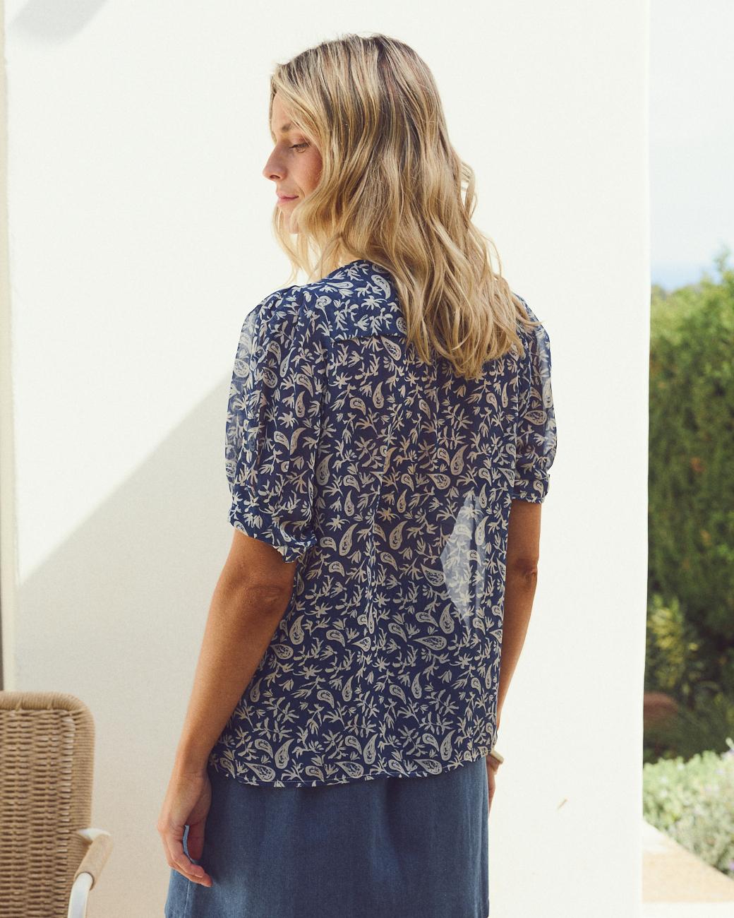 Bedruckte Bluse Raffaella