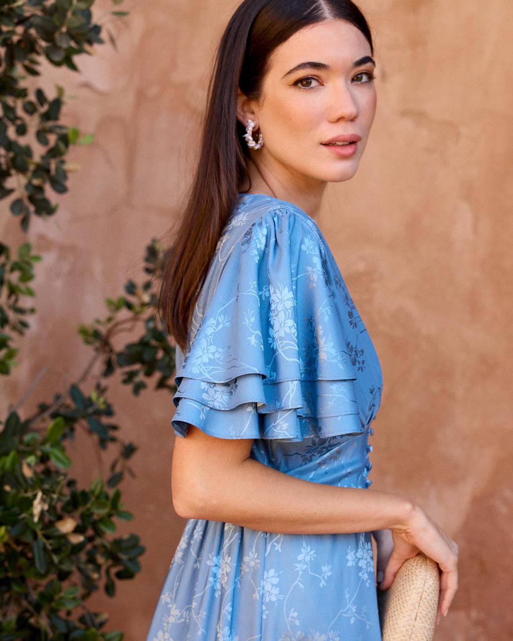 Celigny Kleid mit Knöpfen