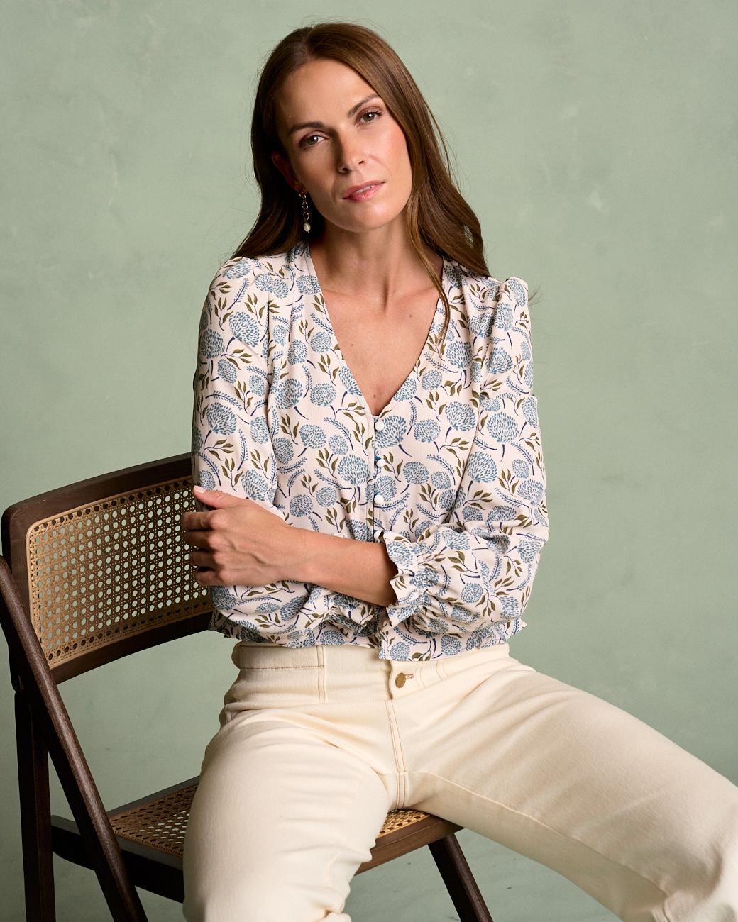 Bluse mit Muster Esther