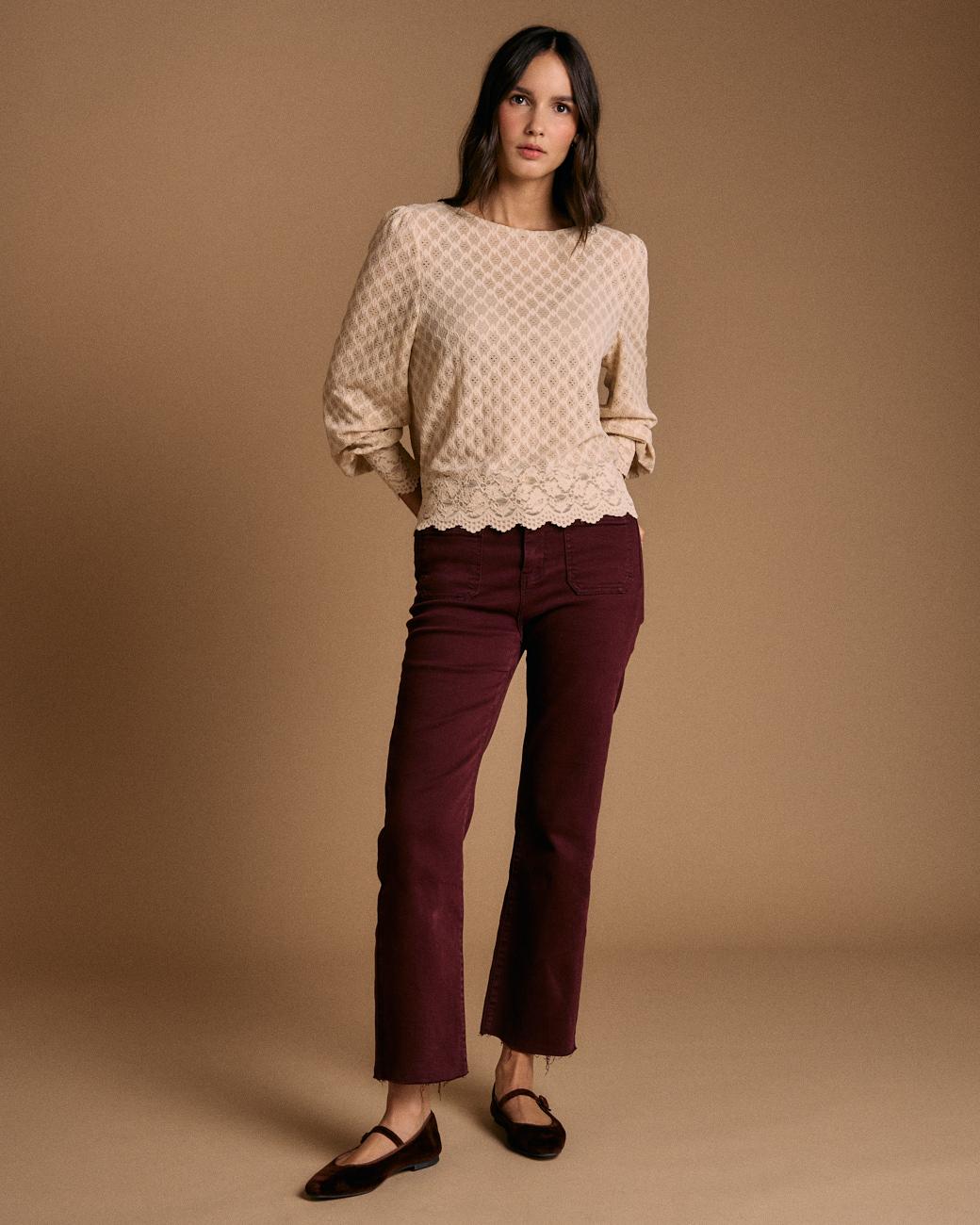 Bluse mit Details Camelia