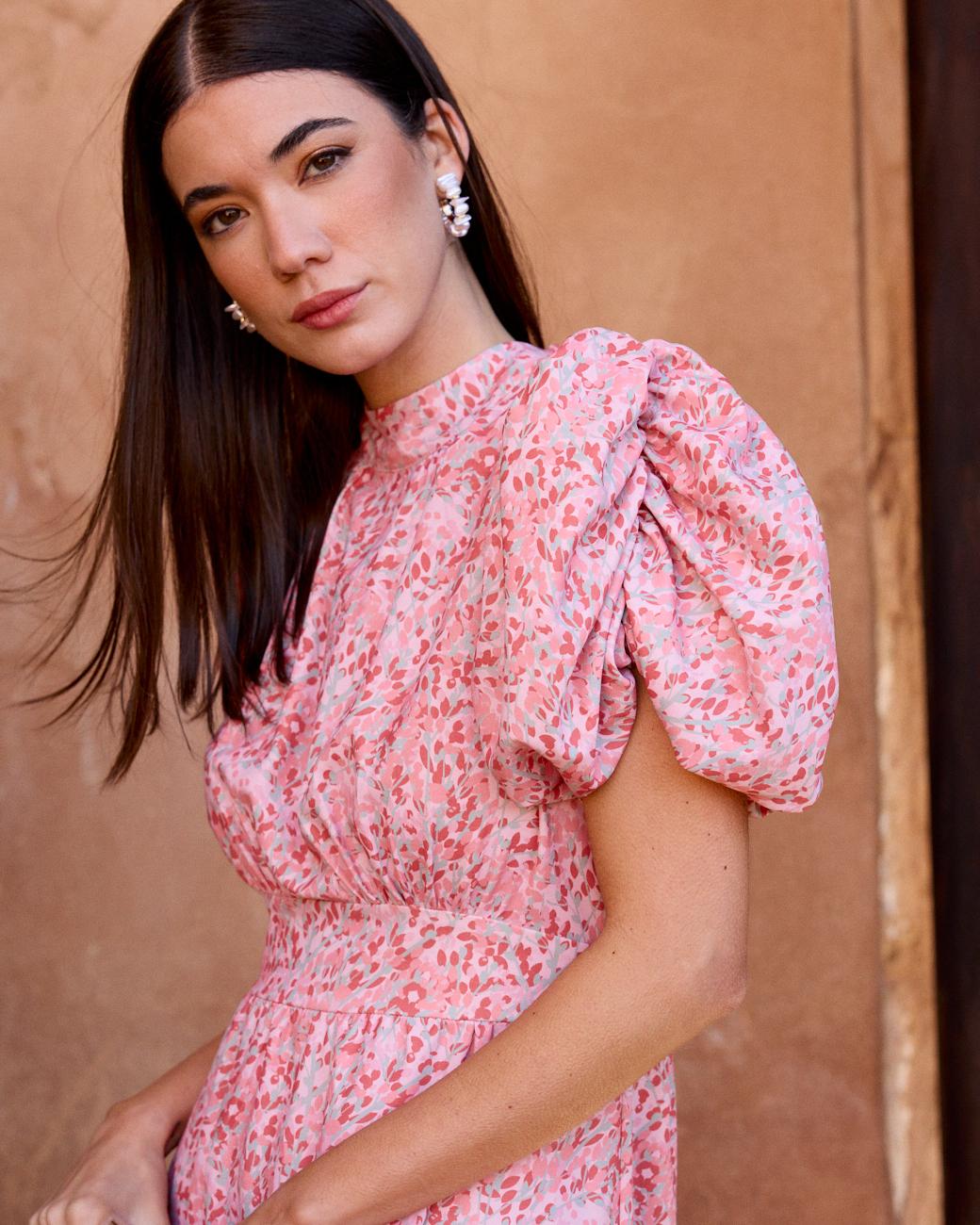 Kleid mit Blättern Sintra