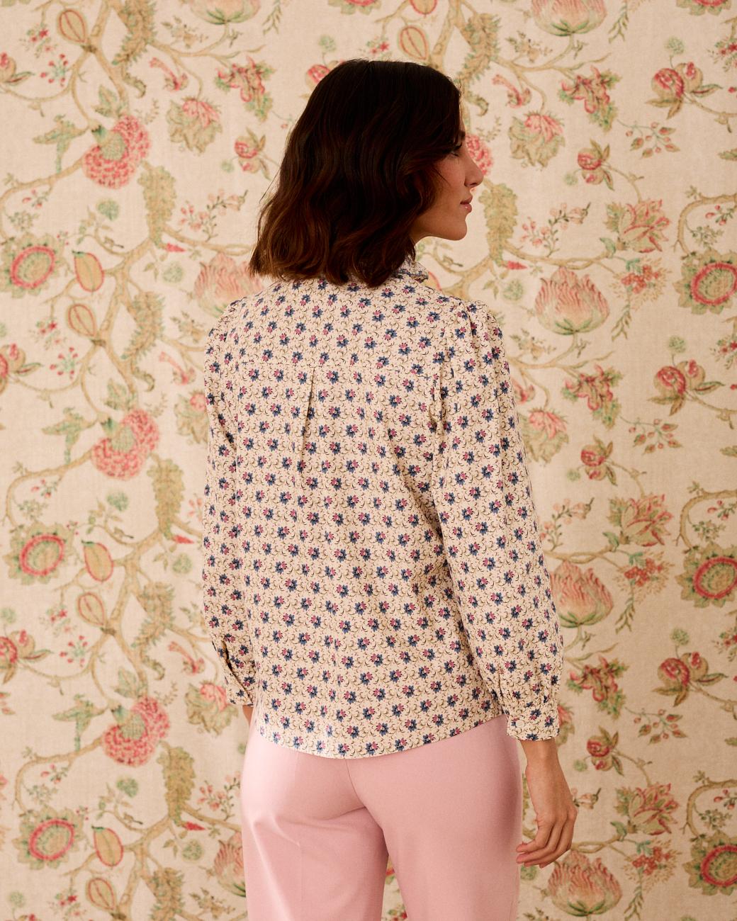 Bluse mit Volant Greta