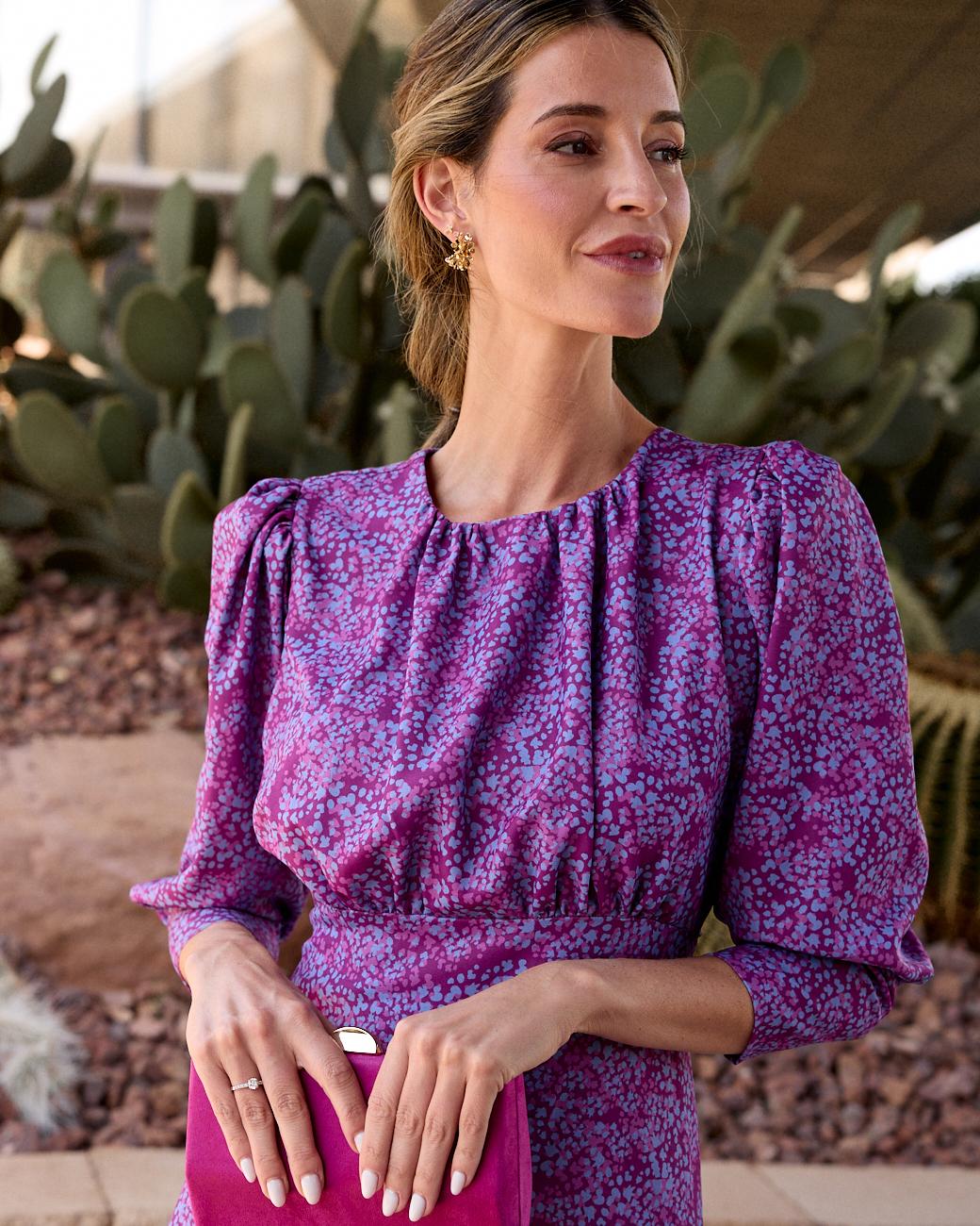Lina bedrucktes Kleid