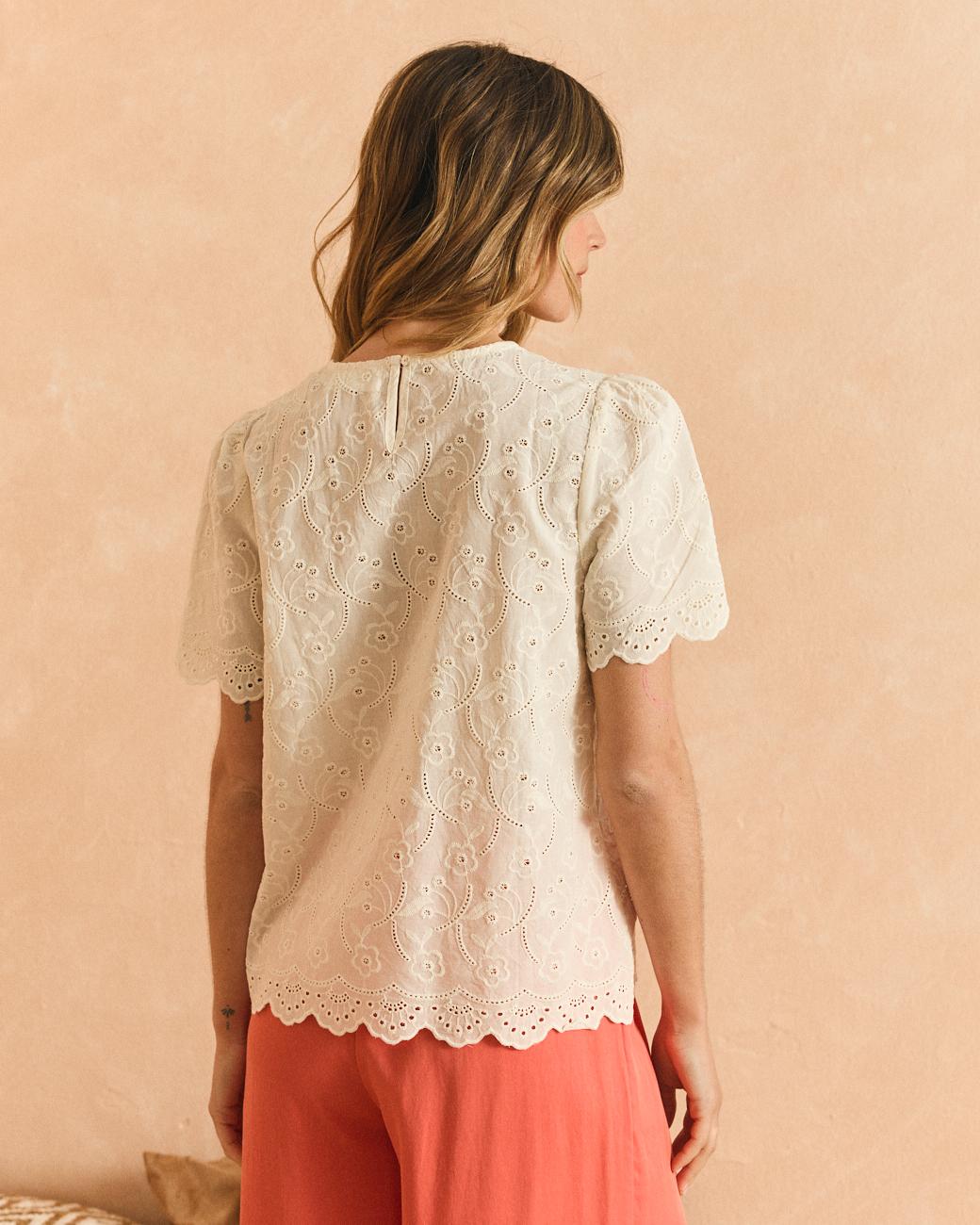 Beige Bluse Flavia