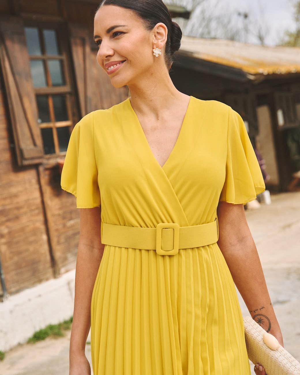 Plissiertes Kleid Elodi