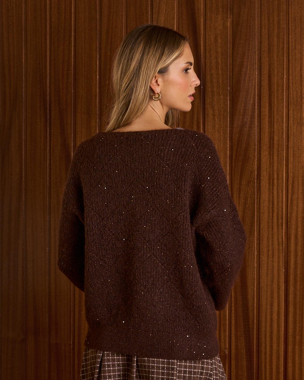 Lurex-Pullover Elsa