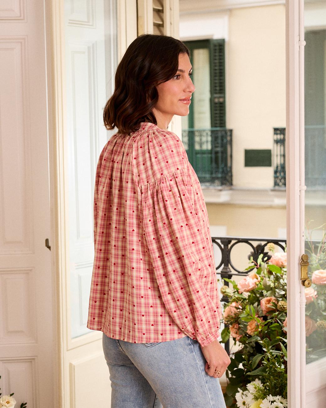 Bluse mit Herzen Pilu