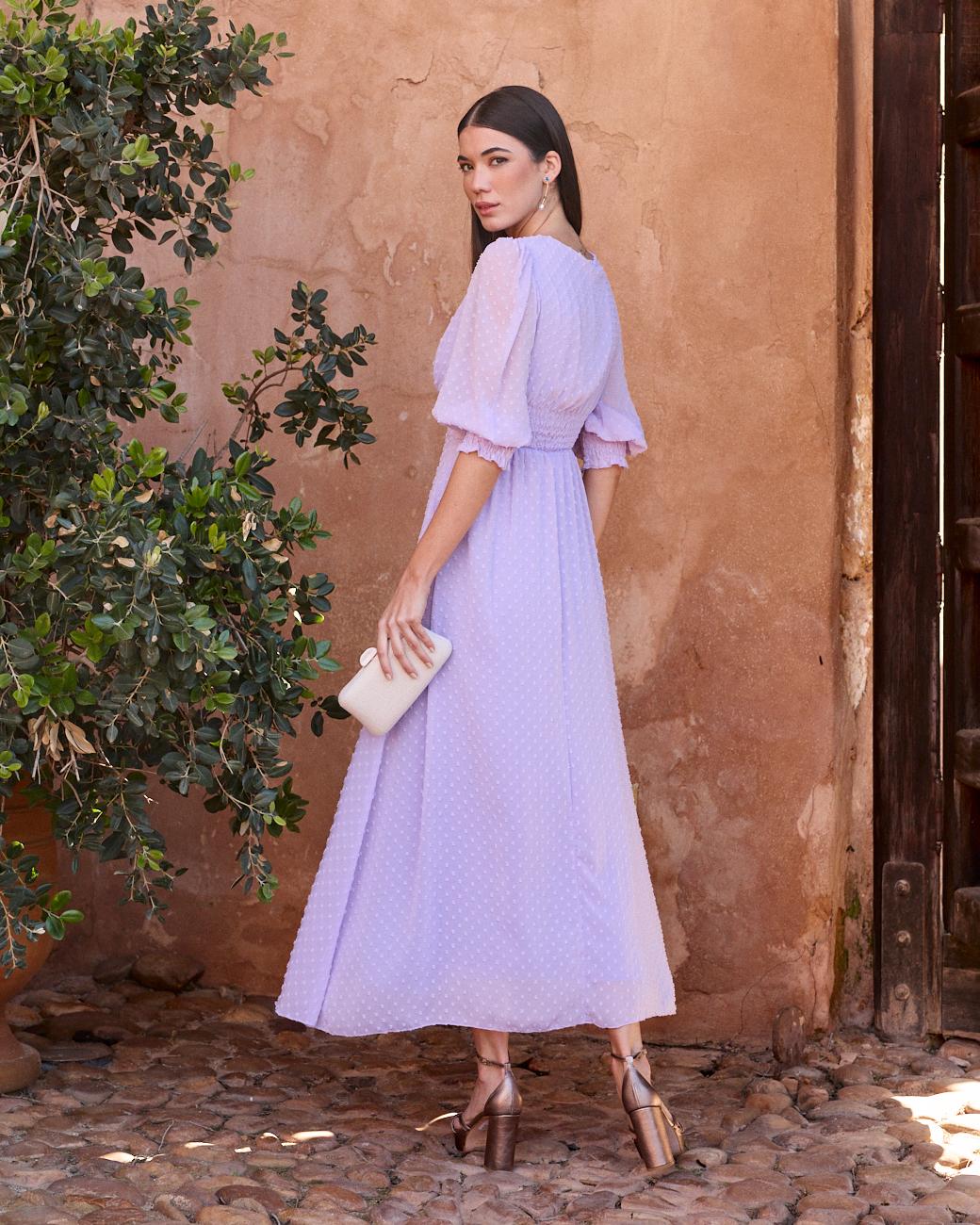 Evarista Kleid mit Ausschnitt