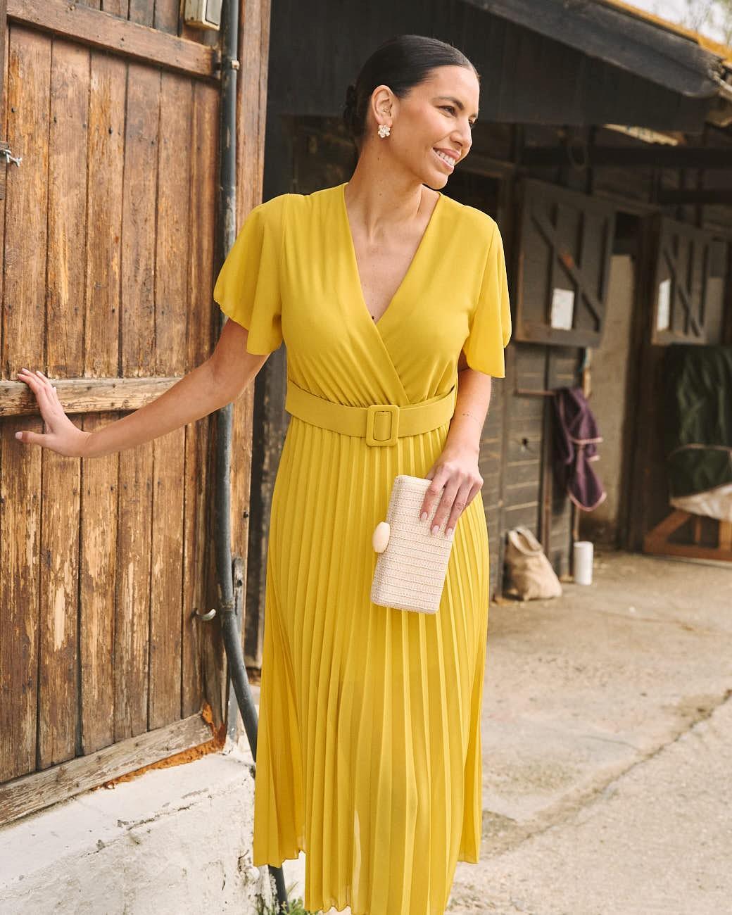 Plissiertes Kleid Elodi
