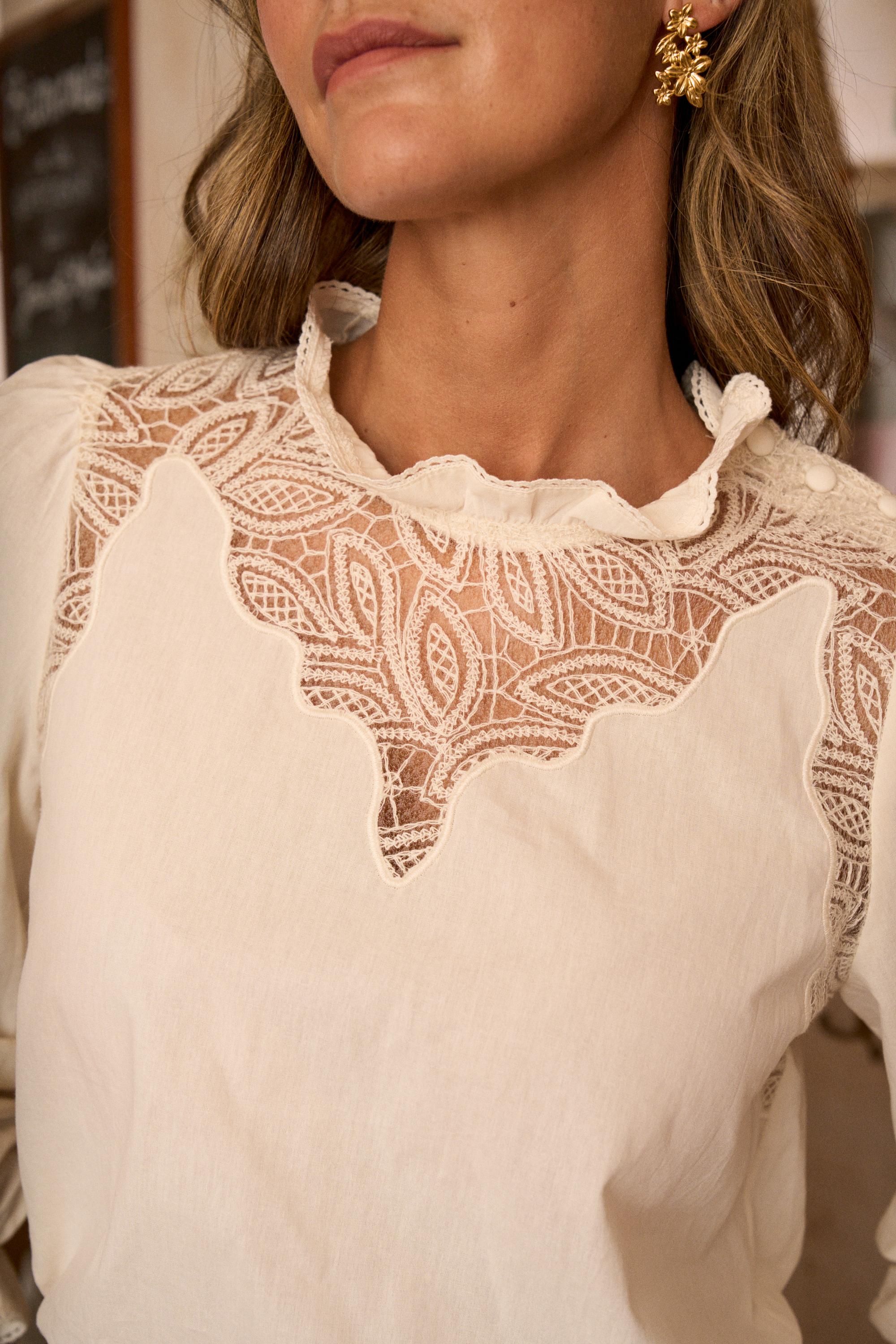 Weiße Bluse Eline