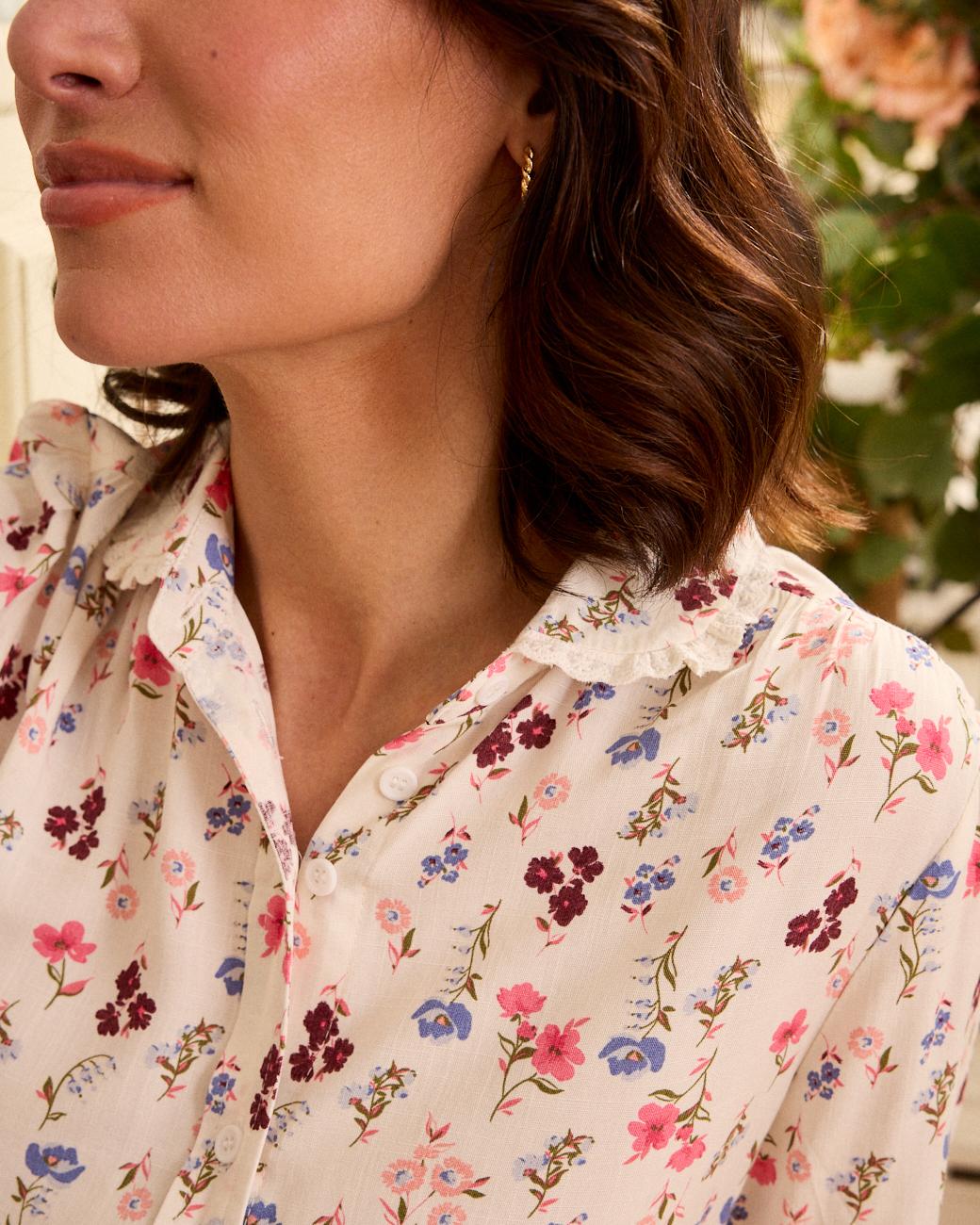 Bluse mit Blumen Odete