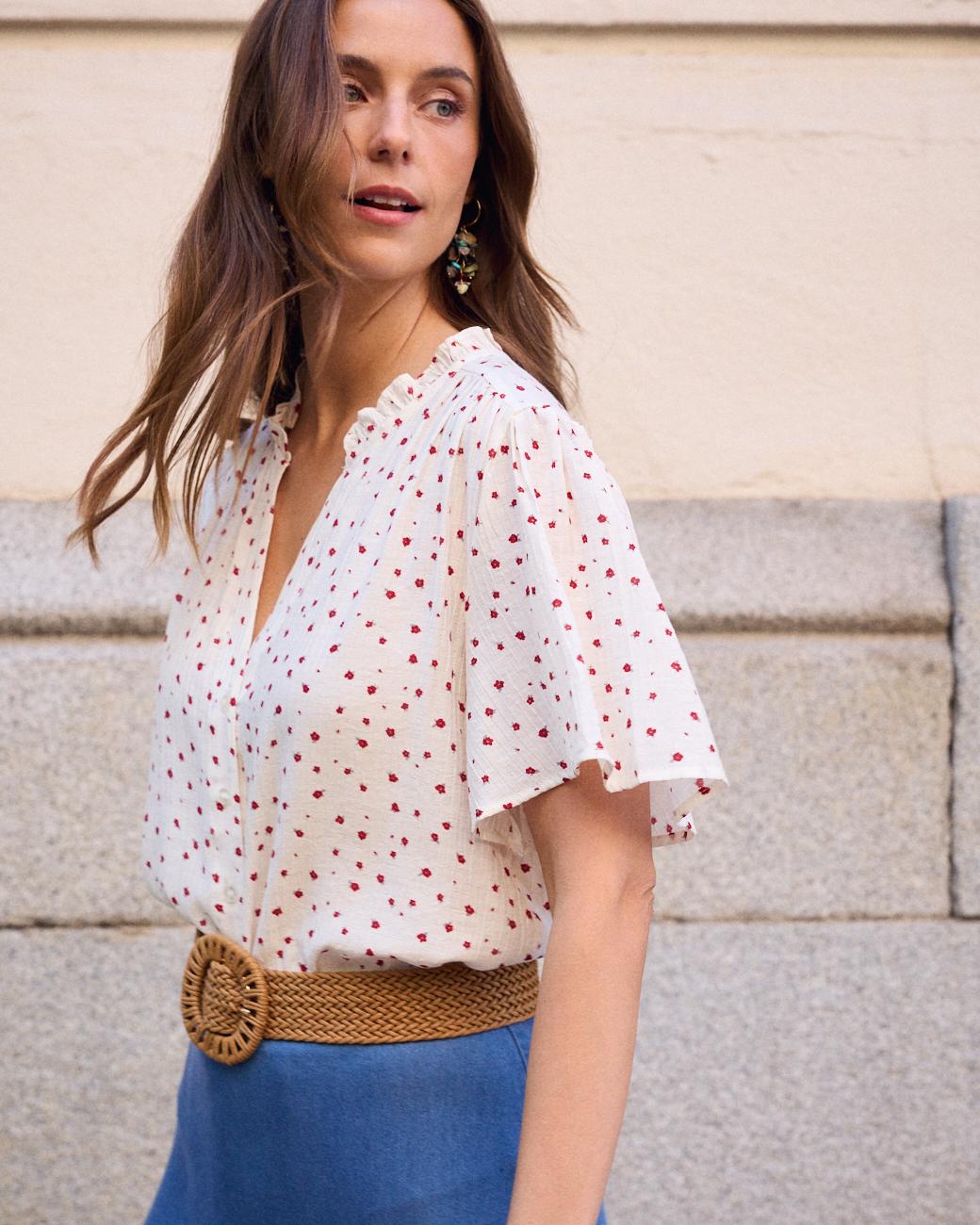 Bluse mit Blumenmuster Belly